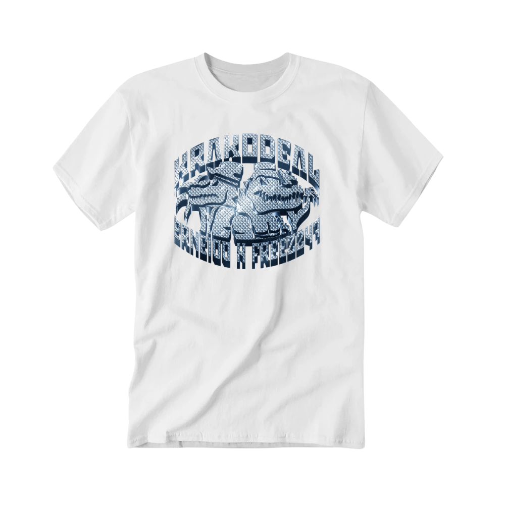 Tričko Erne100 x Freez247 - Krakodeal, Unisex,Biela,3XL