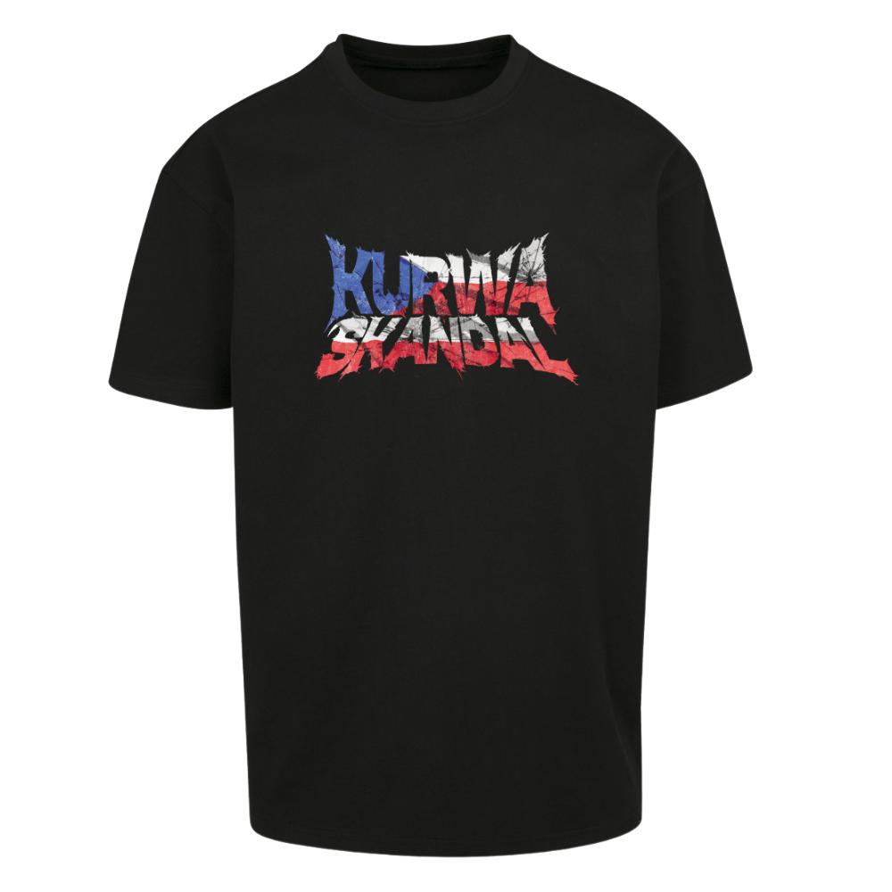 Tričko Erne100 - Kurwa skandal (premium), Unisex,Čierna,L