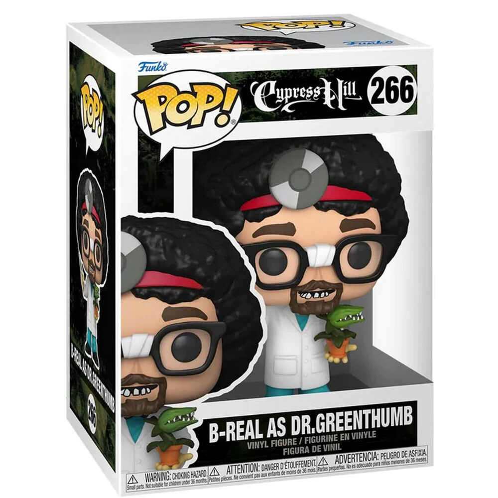 Figúrka Cypress Hill - Funko POP! Rocks: B Real as Dr. Greenthumb