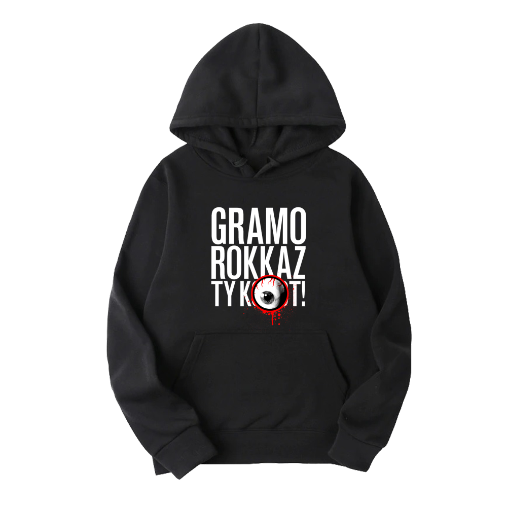 Mikina Gramo Rokkaz - GR Ty KKT!, Unisex,Čierna,3XL