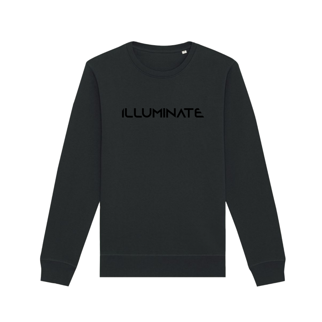 Crewneck ILLUMINATE - Illuminate Black on Black, Unisex,Čierna,XXL