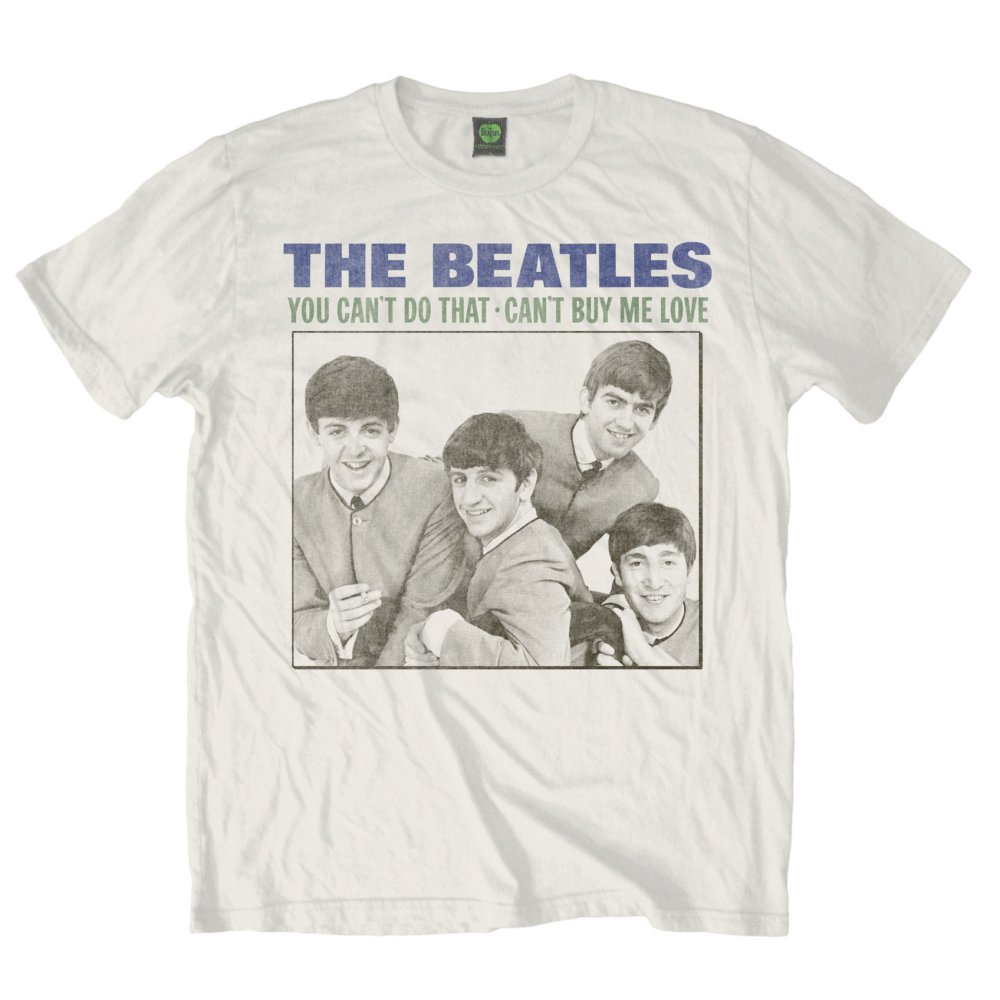 Tričko The Beatles - You can't do that, Unisex,Biela,XXL