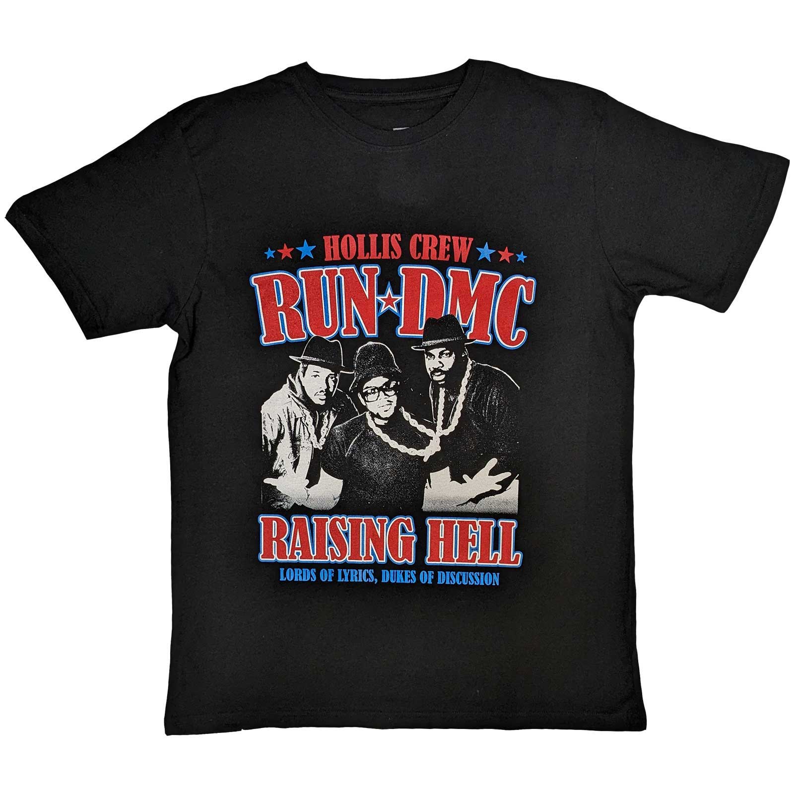 Tričko Run-DMC - Raising Hell Americana, Unisex,Čierna,XXL