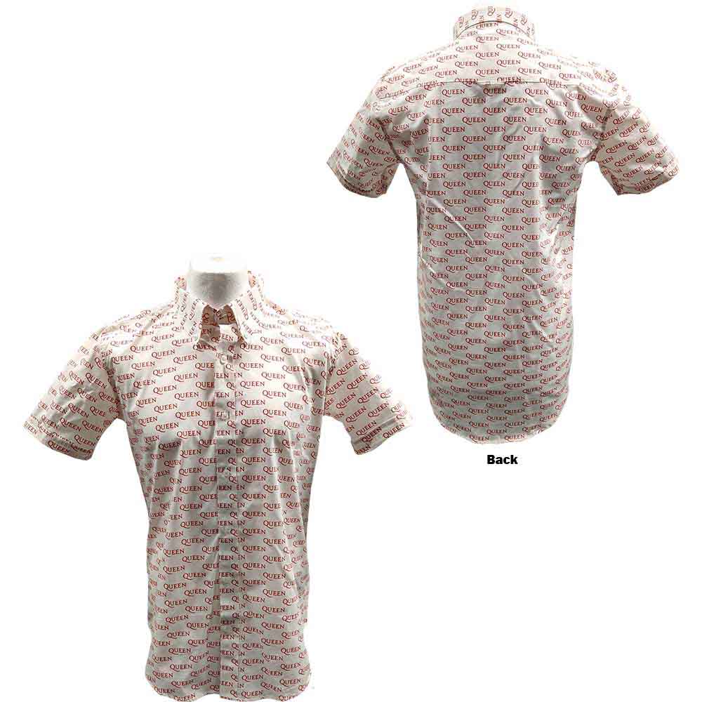 Košeľa Queen - Logo Pattern, Unisex,Biela,XL