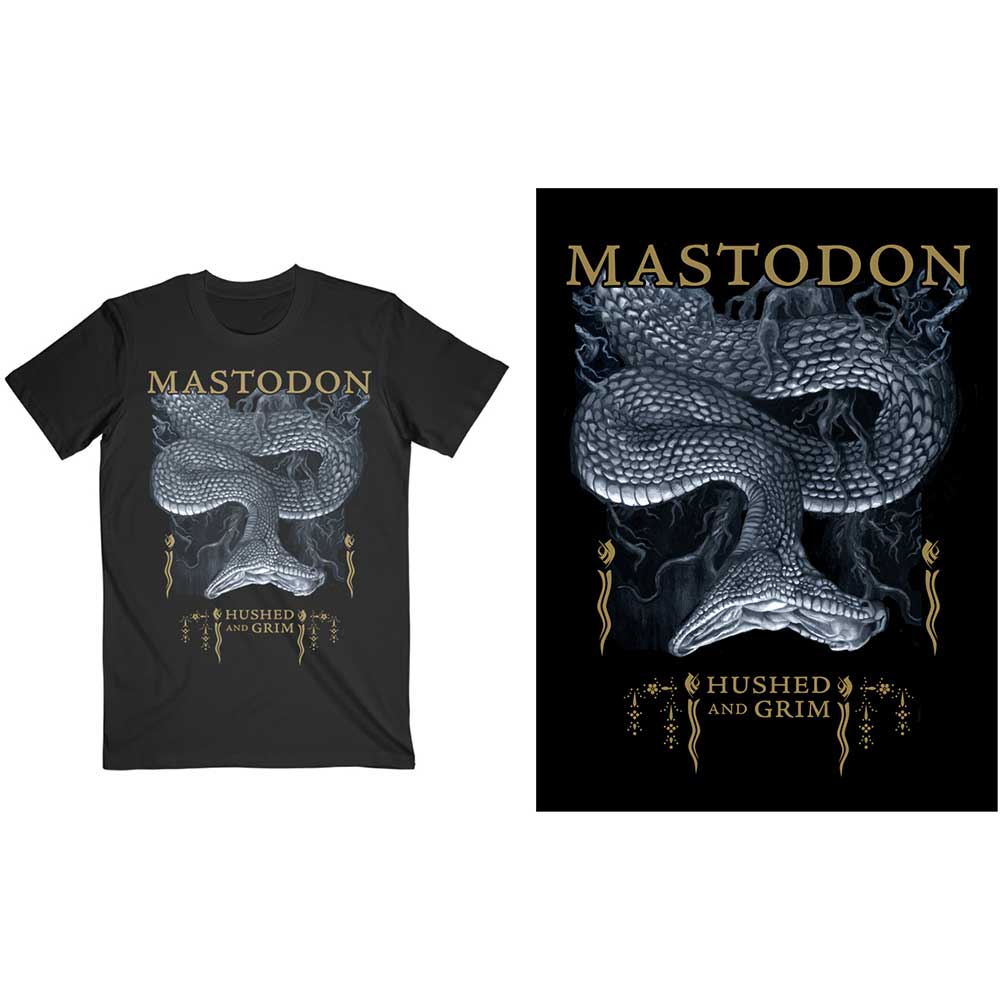 Tričko Mastodon - Hushed Snake, Unisex,Čierna,XXL