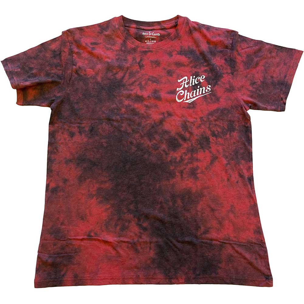 Tričko Alice In Chains - Circle Emblem, Unisex,Červená,L