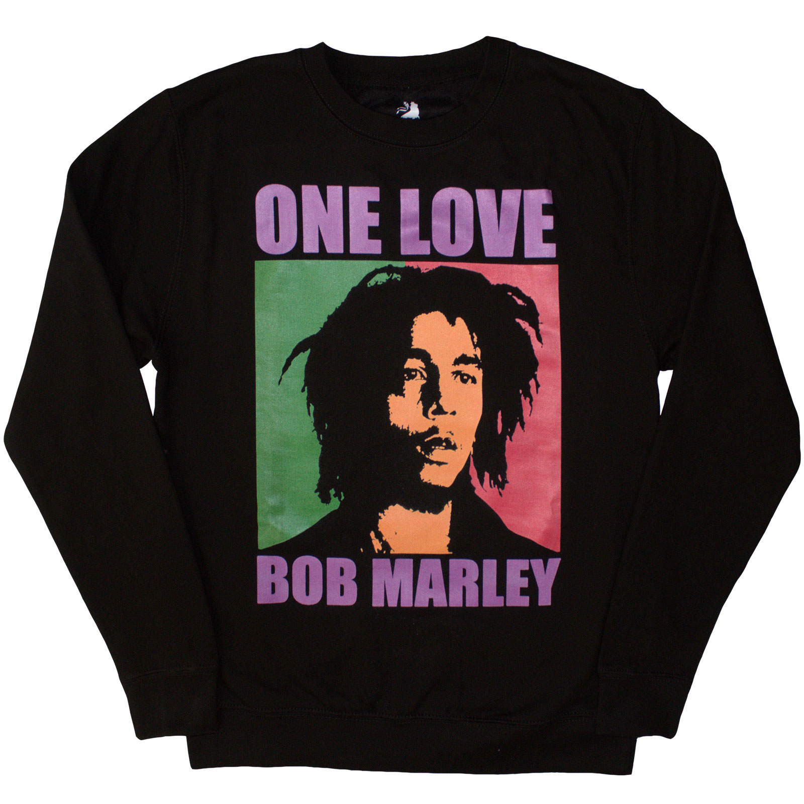 Crewneck Bob Marley - One Love, Unisex,Čierna,XXL