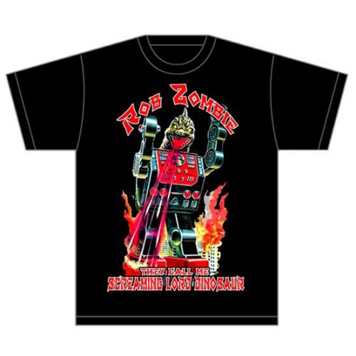 Tričko Rob Zombie - Lord Dinosaur, Unisex,Čierna,XXL