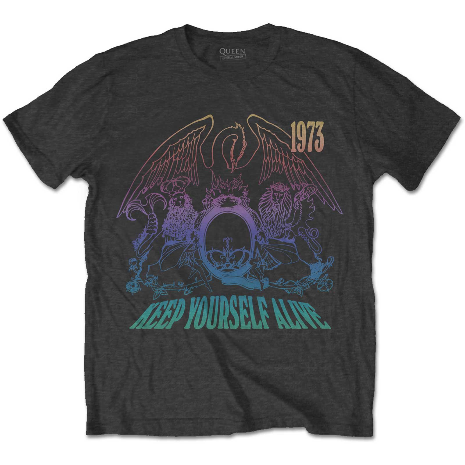 Tričko Queen - Keep Yourself Alive, Unisex,Šedá,XXL