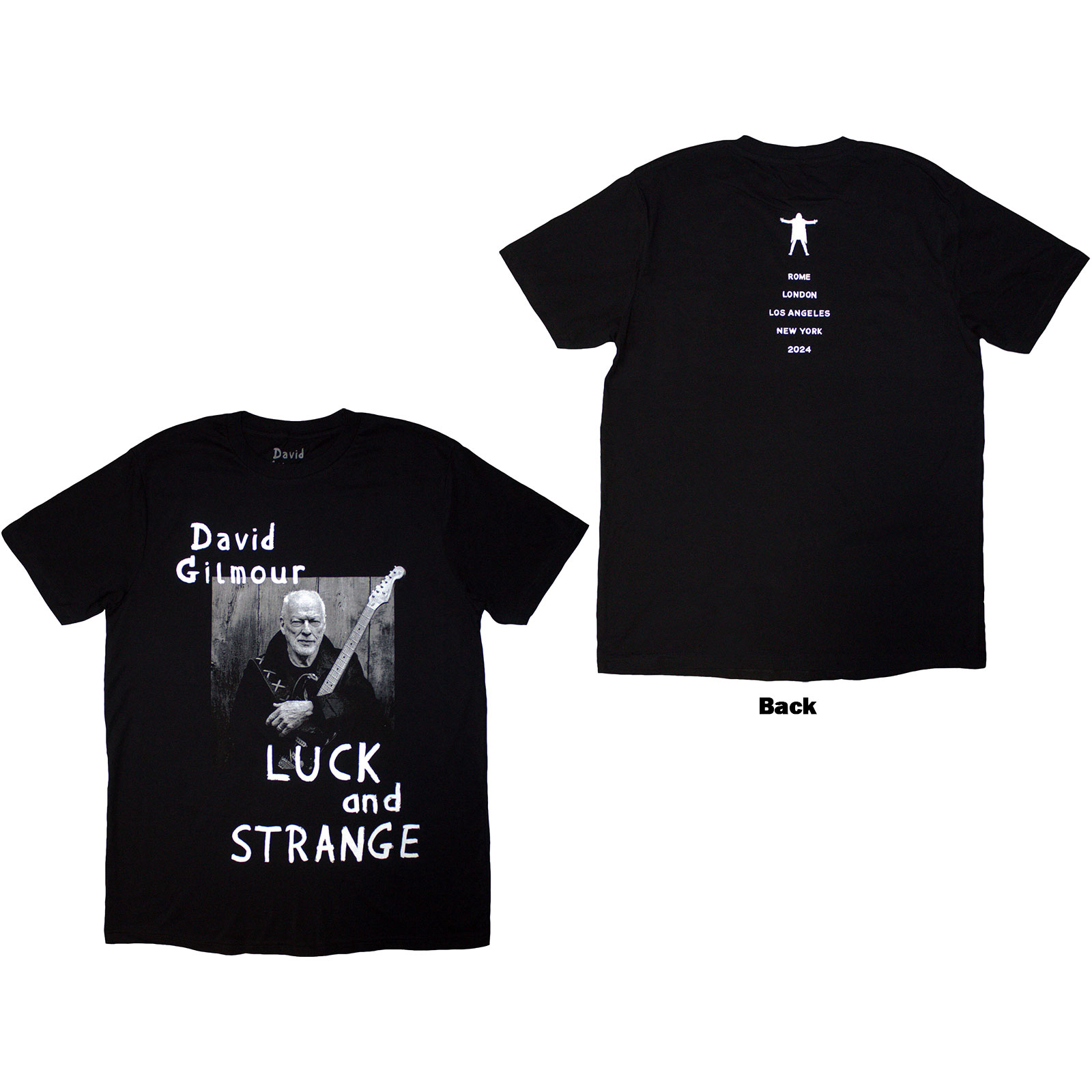 Tričko David Gilmour - Luck & Strange Portrait, Unisex,Čierna,3XL