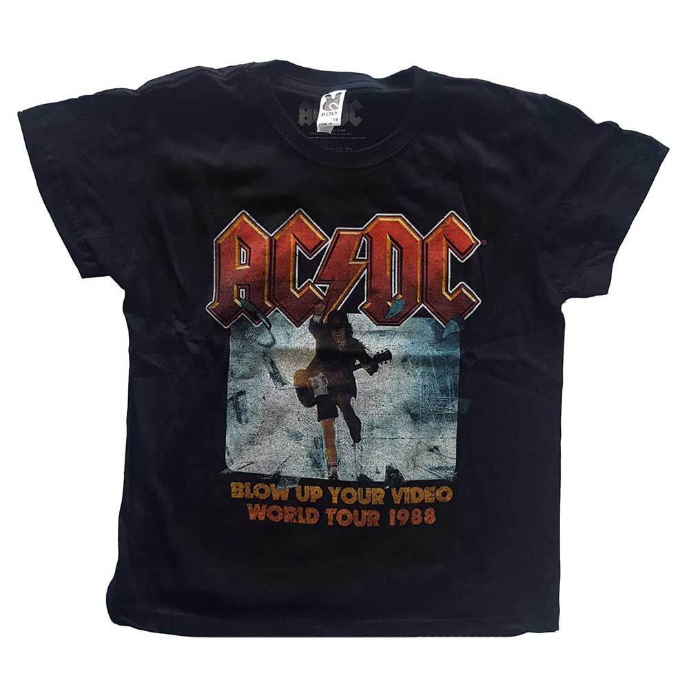Tričko AC/DC - Blow Up Your Video, Dieťa,Čierna,11 – 12 rokov