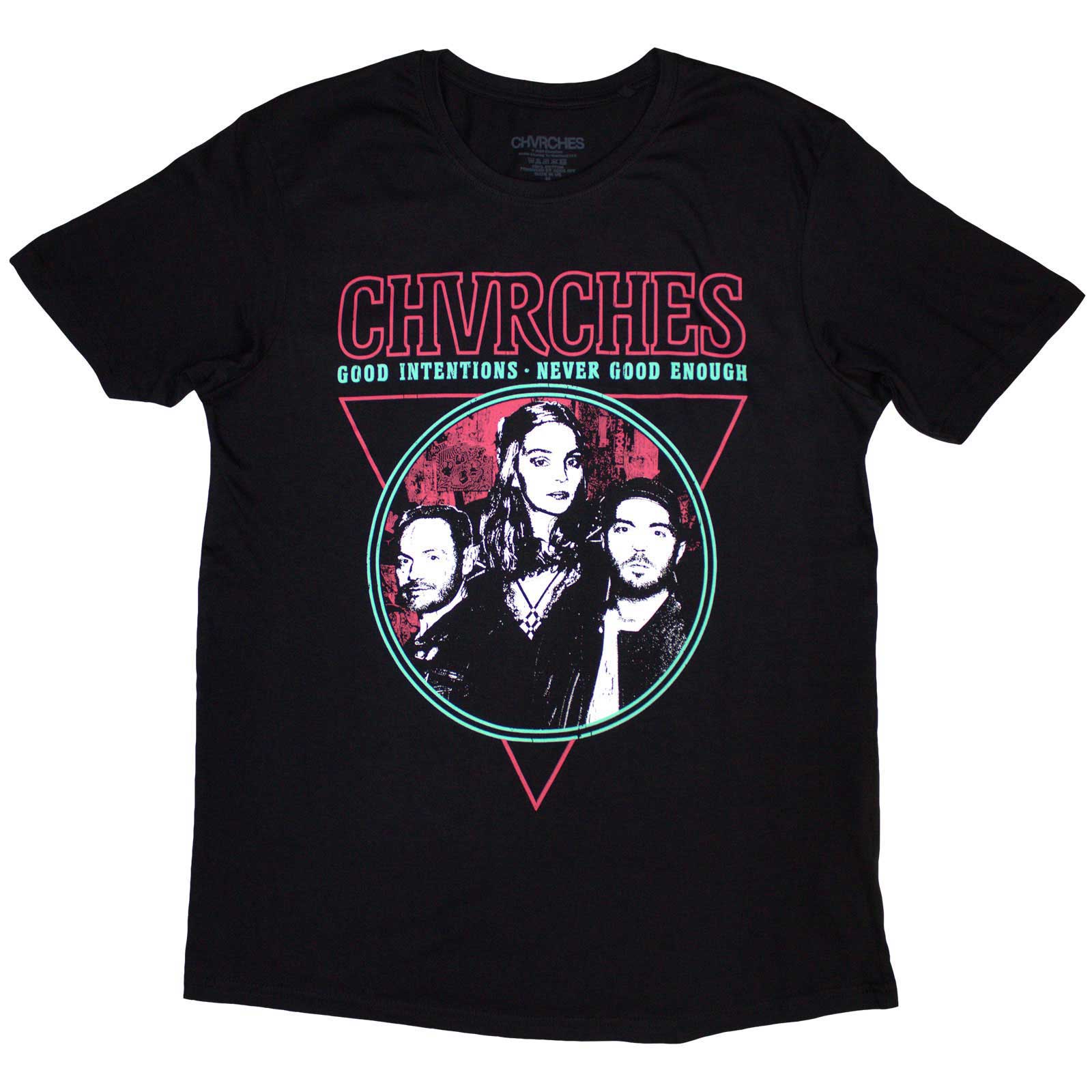 Tričko Chvrches - Good Intentions, Unisex,Čierna,XXL
