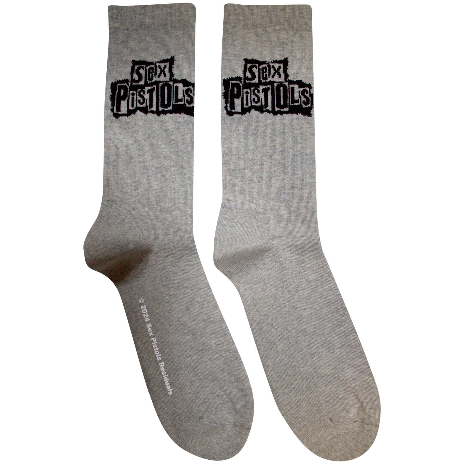Ponožky Sex Pistols - Stacked Logo, Unisex,Šedá,UK 7 - 11