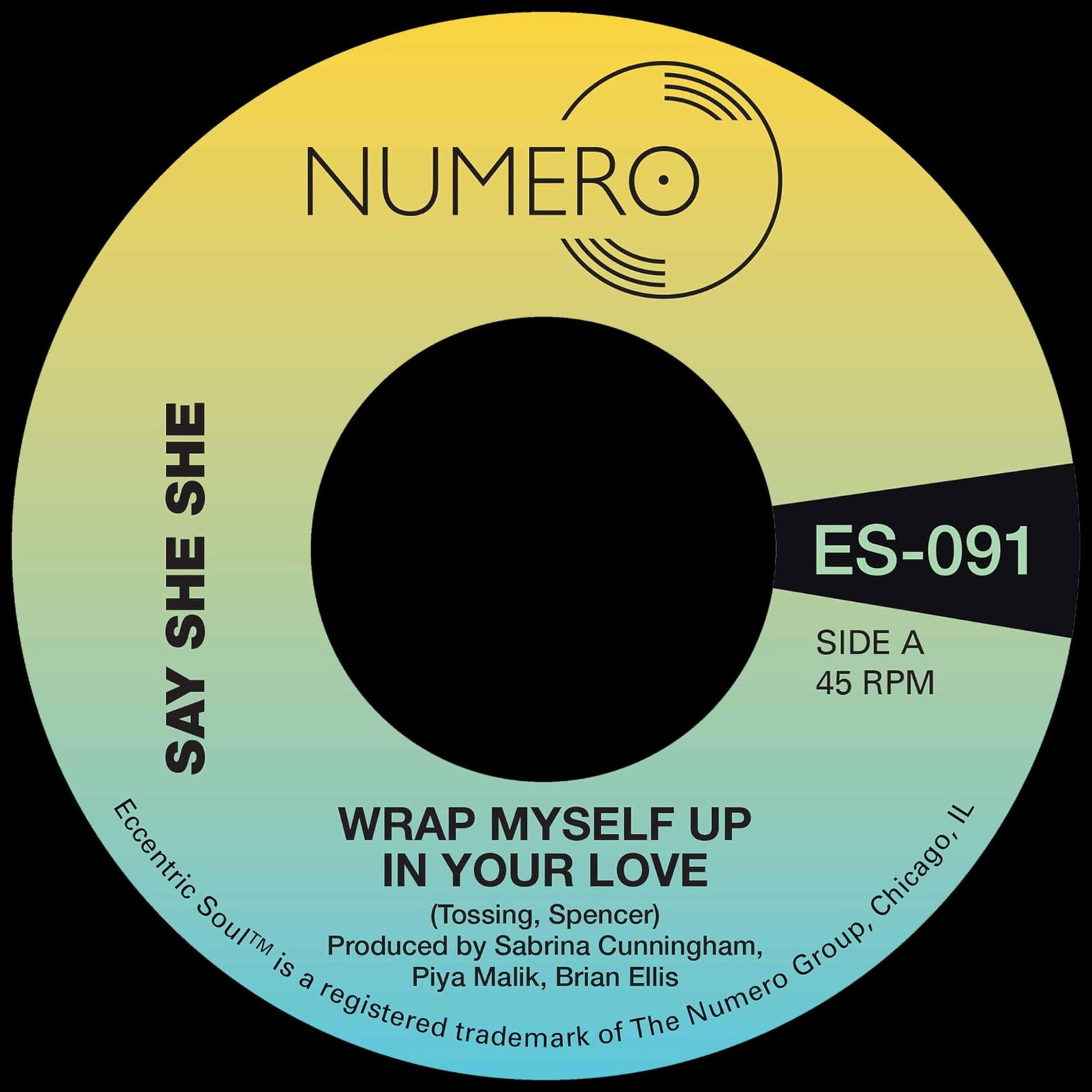 Vinyl Say She She & Jim Spencer - 7-WRAP MYSELF UP IN YOUR LOVE