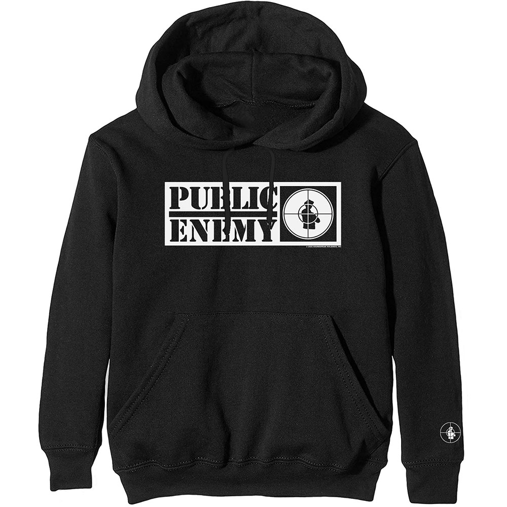 Mikina Public Enemy - Crosshairs Logo, Unisex,Čierna,XXL