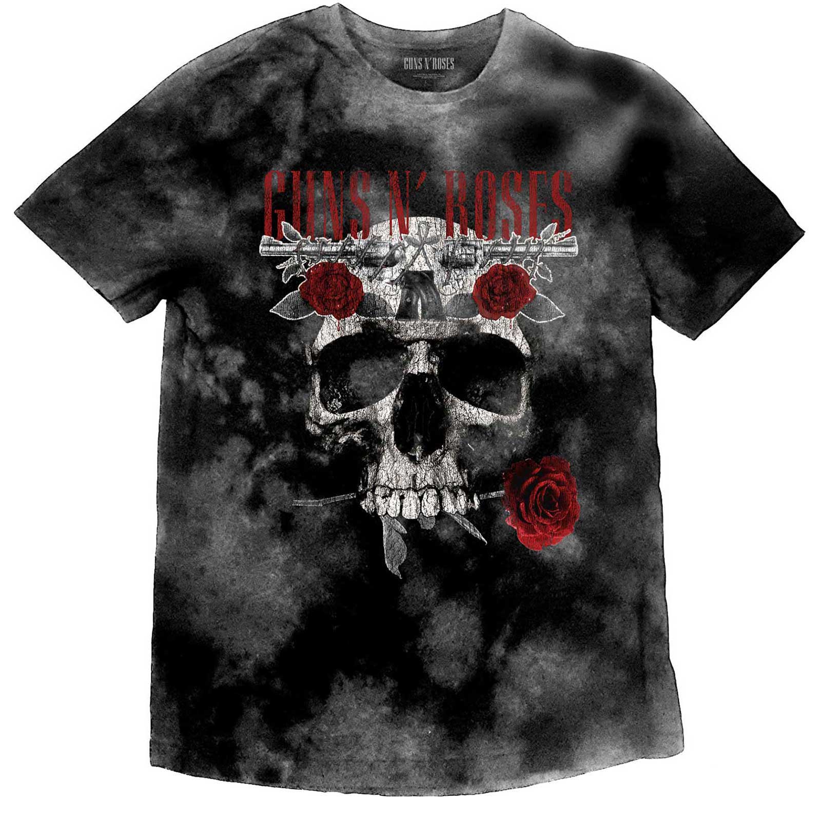 Tričko Guns N’ Roses - Flower Skull, Dieťa,Šedá,11 – 12 rokov