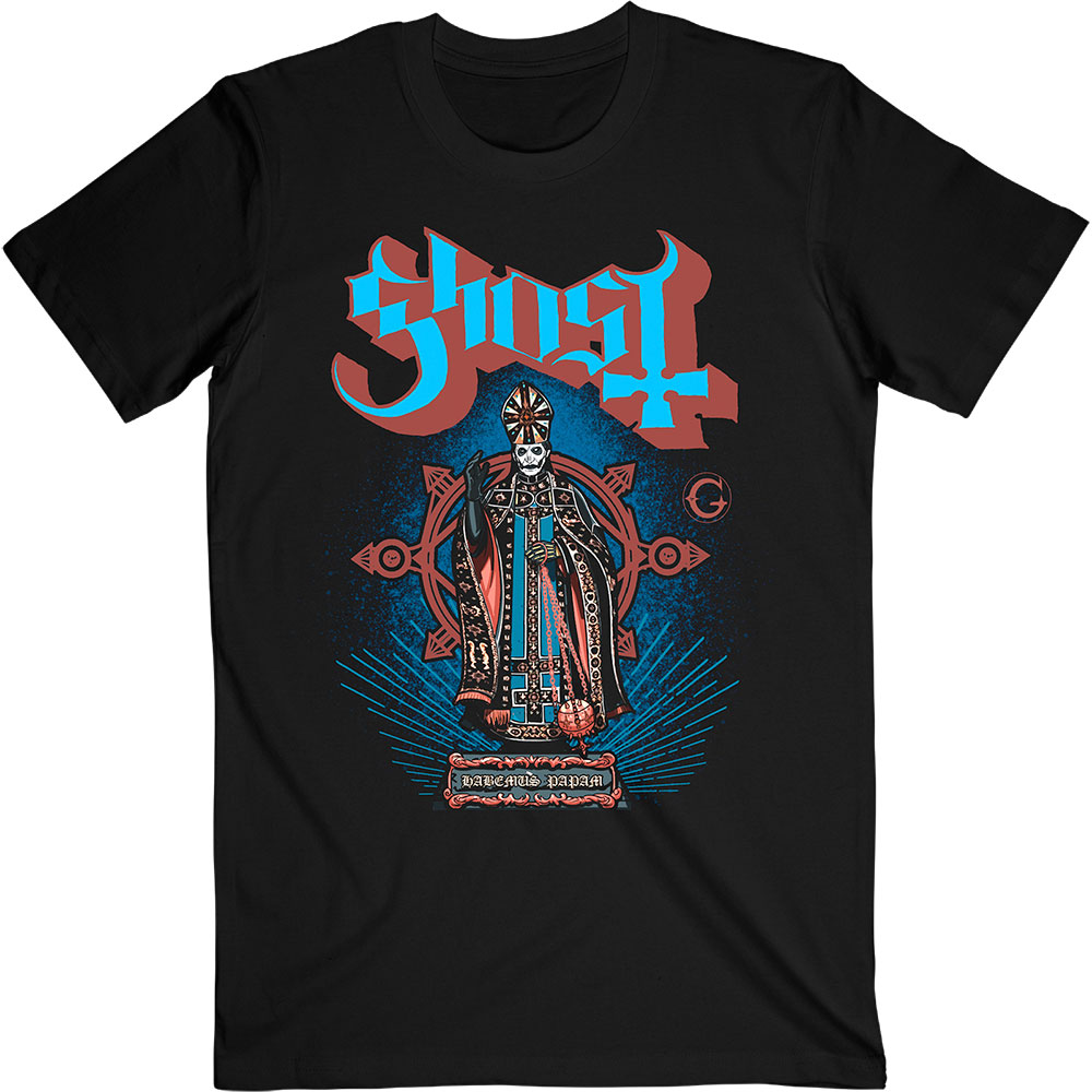 Tričko Ghost - Habemus Papam, Unisex,Čierna,XXL