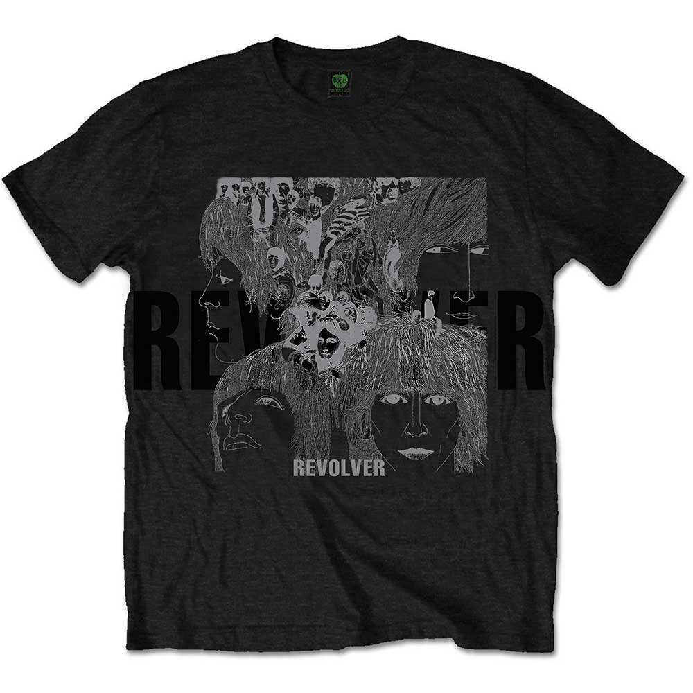 Tričko The Beatles - Reverse Revolver, Unisex,Čierna,XL