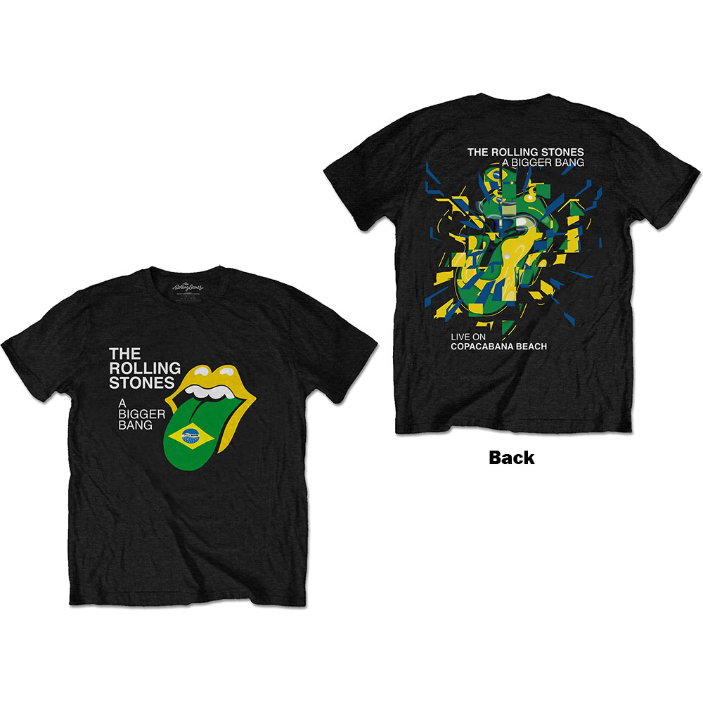 Tričko The Rolling Stones - Bigger Bang - Brazil '80, Unisex,Čierna,XXL