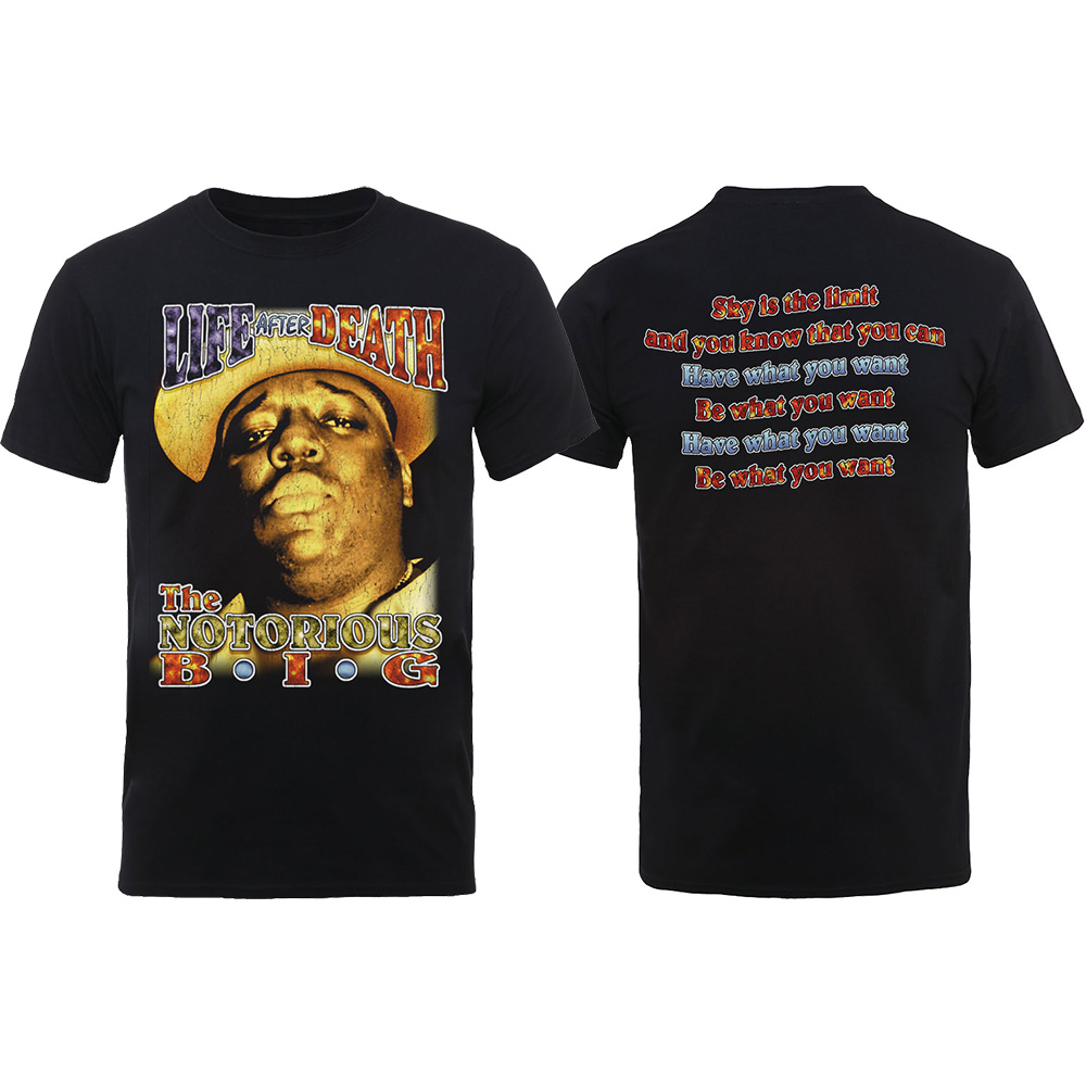 Tričko Biggie Smalls - Life After Death, Unisex,Čierna,M