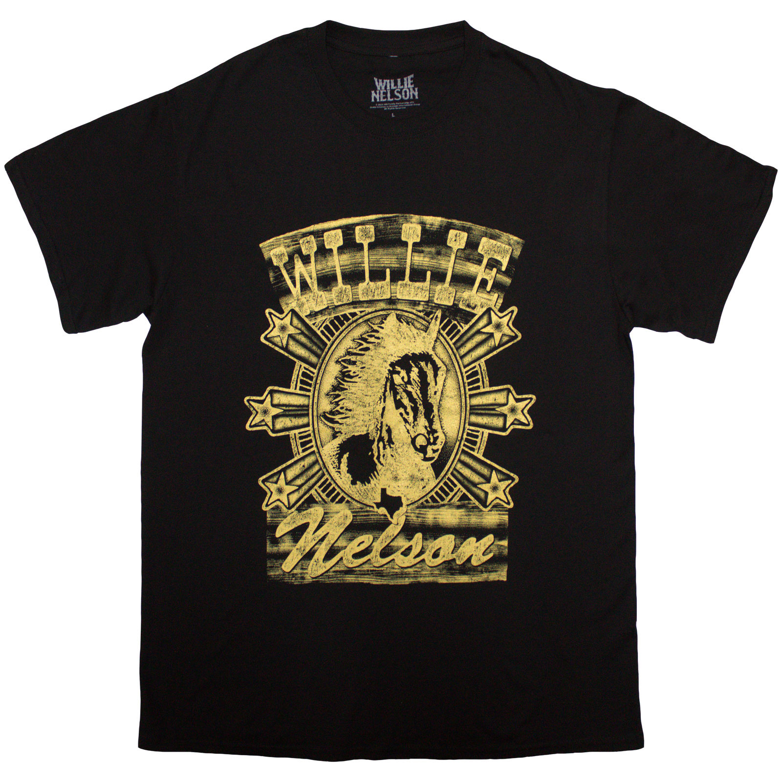 Tričko Willie Nelson - Horse, Unisex,Čierna,XXL