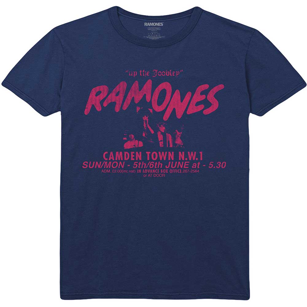Tričko Ramones - Roundhouse, Unisex,Modrá,XXL