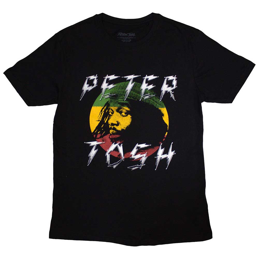 Tričko Peter Tosh - Lightning Logo, Unisex,Čierna,XXL