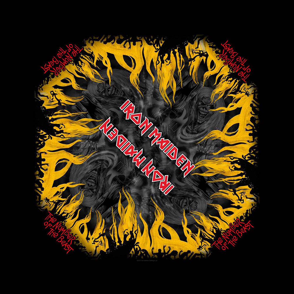 Šatka Iron Maiden - The Number Of The Beast, Unisex,Čierna,Univerzálna