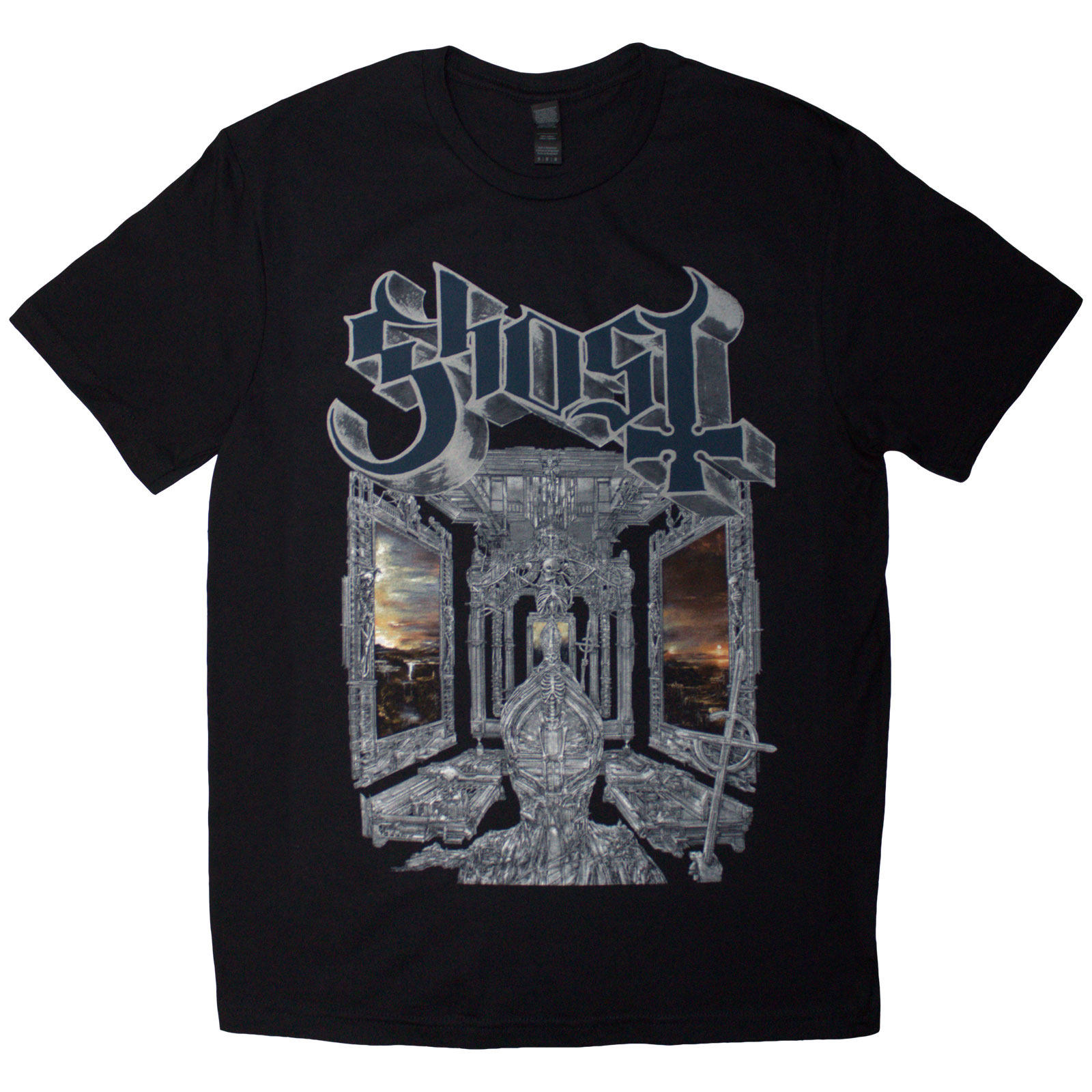 Tričko Ghost - Skeleta, Unisex,Čierna,XXL