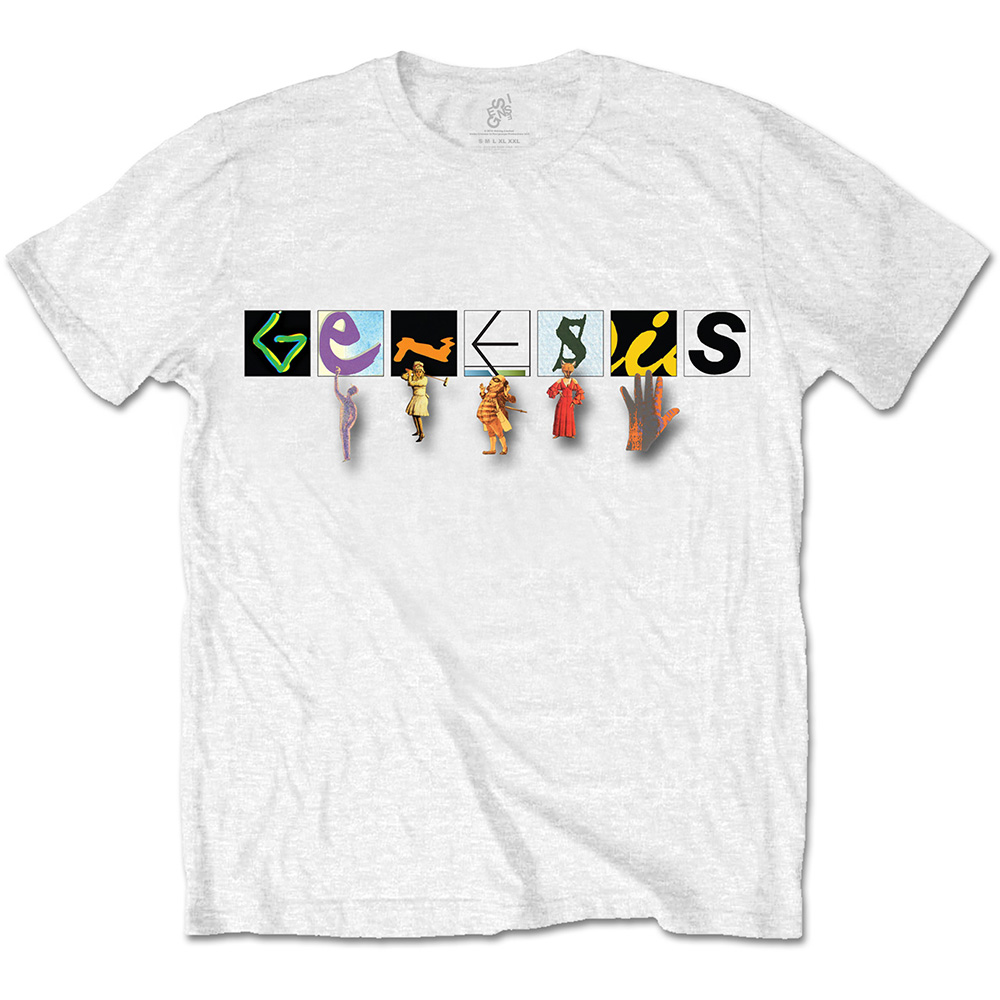Tričko Genesis - Characters Logo, Unisex,Biela,XXL