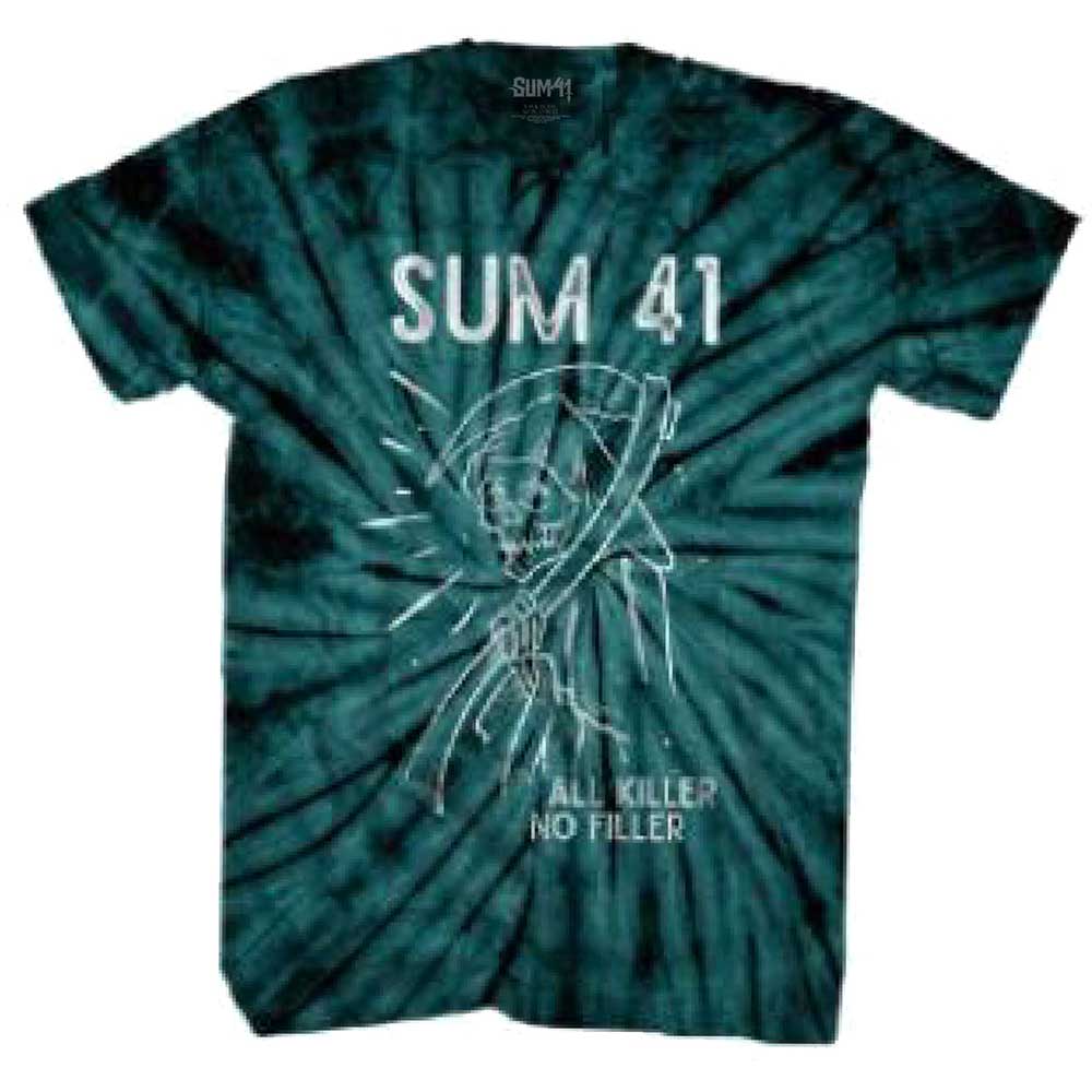 Tričko Sum 41 - Reaper, Unisex,Zelená,XL