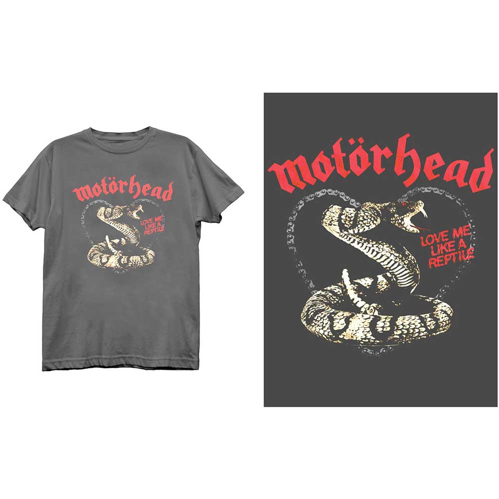 Tričko Motörhead - Love Me Like A Reptile, Unisex,Šedá,XXL