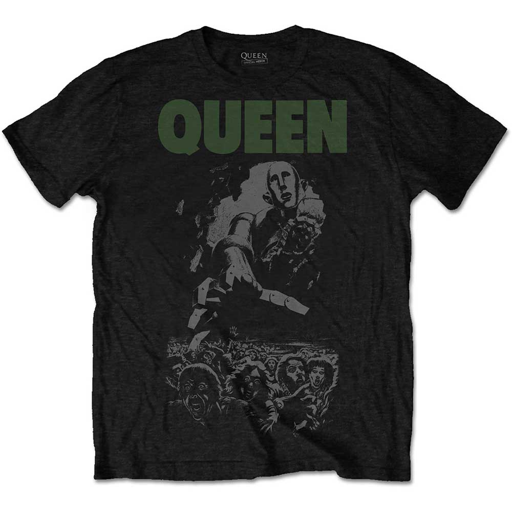 Tričko Queen - News of the World 40th Full Cover, Unisex,Čierna,XXL