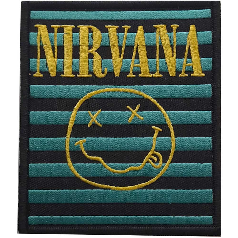 Nažehlovačka Nirvana - Logo & Smiley Stripes