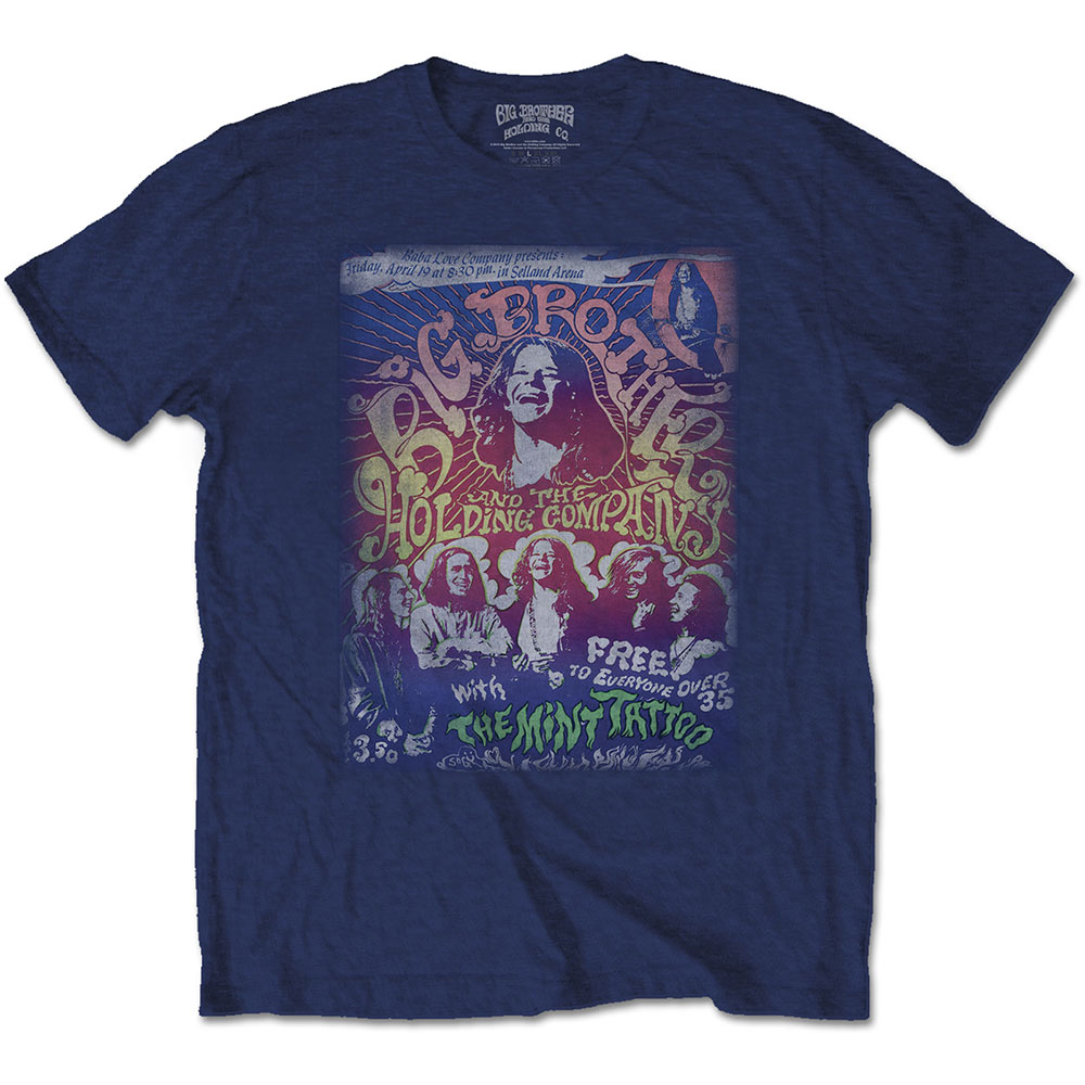 Tričko Big Brother & The Holding Company - Selland Arena, Unisex,Modrá,XXL