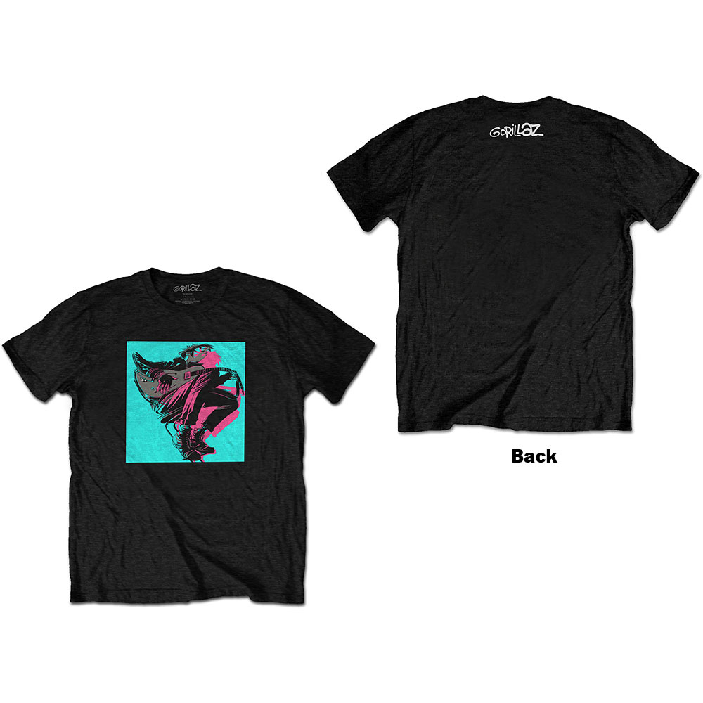 Tričko Gorillaz - Now Now Logo, Unisex,Čierna,XXL