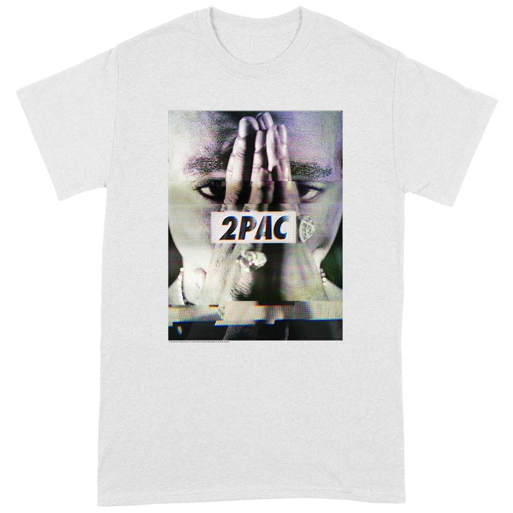 Tričko 2Pac - Transmit, Unisex,Biela,XXL