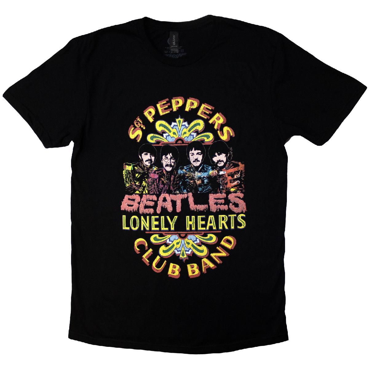 Tričko The Beatles - Sgt Pepper 2, Unisex,Čierna,XXL