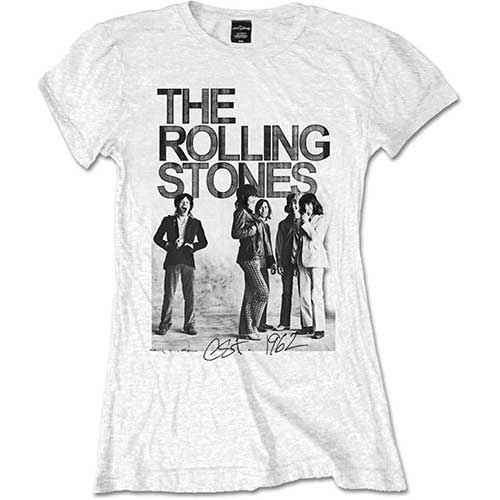 Tričko The Rolling Stones - Est. 1962 Group Photo, Žena,Biela,S