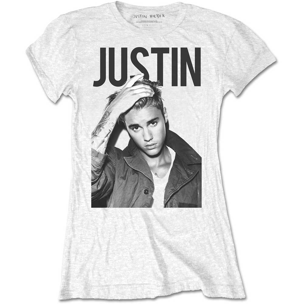 Tričko Justin Bieber - Bold, Žena,Biela,XL