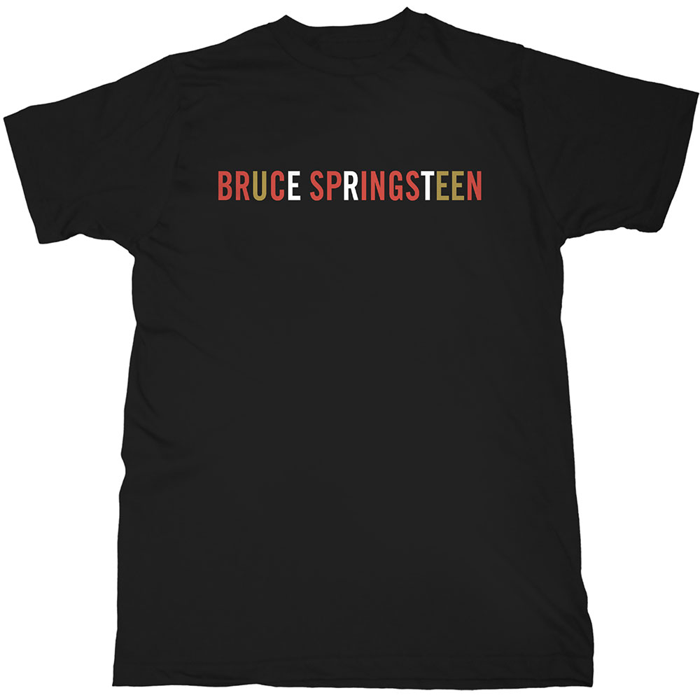 Tričko Bruce Springsteen - Logo, Unisex,Čierna,XL