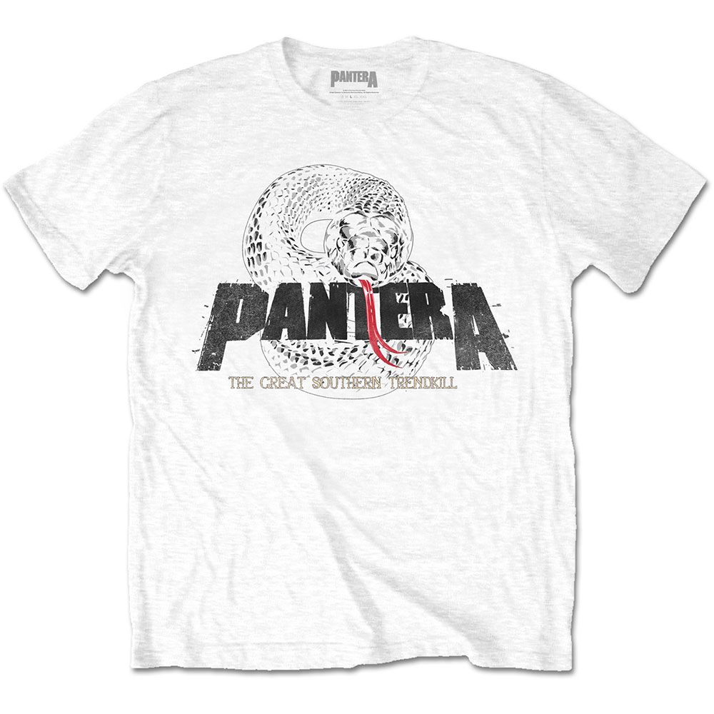Tričko Pantera - Snake Logo, Unisex,Biela,XXL
