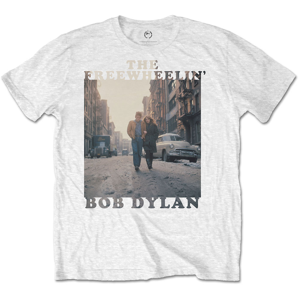 Tričko Bob Dylan - The Freewheelin', Unisex,Biela,XXL