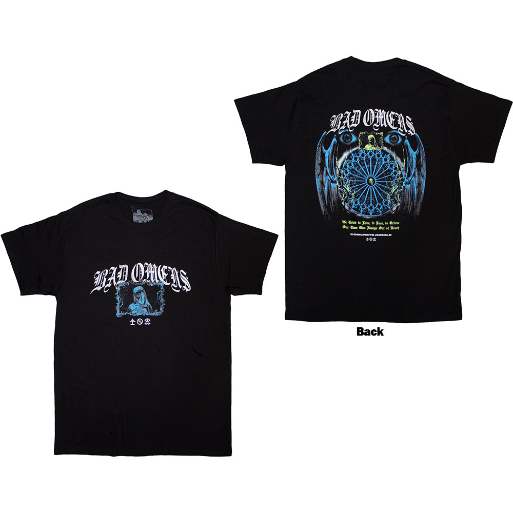 Tričko Bad Omens - Gothic, Unisex,Čierna,XXL