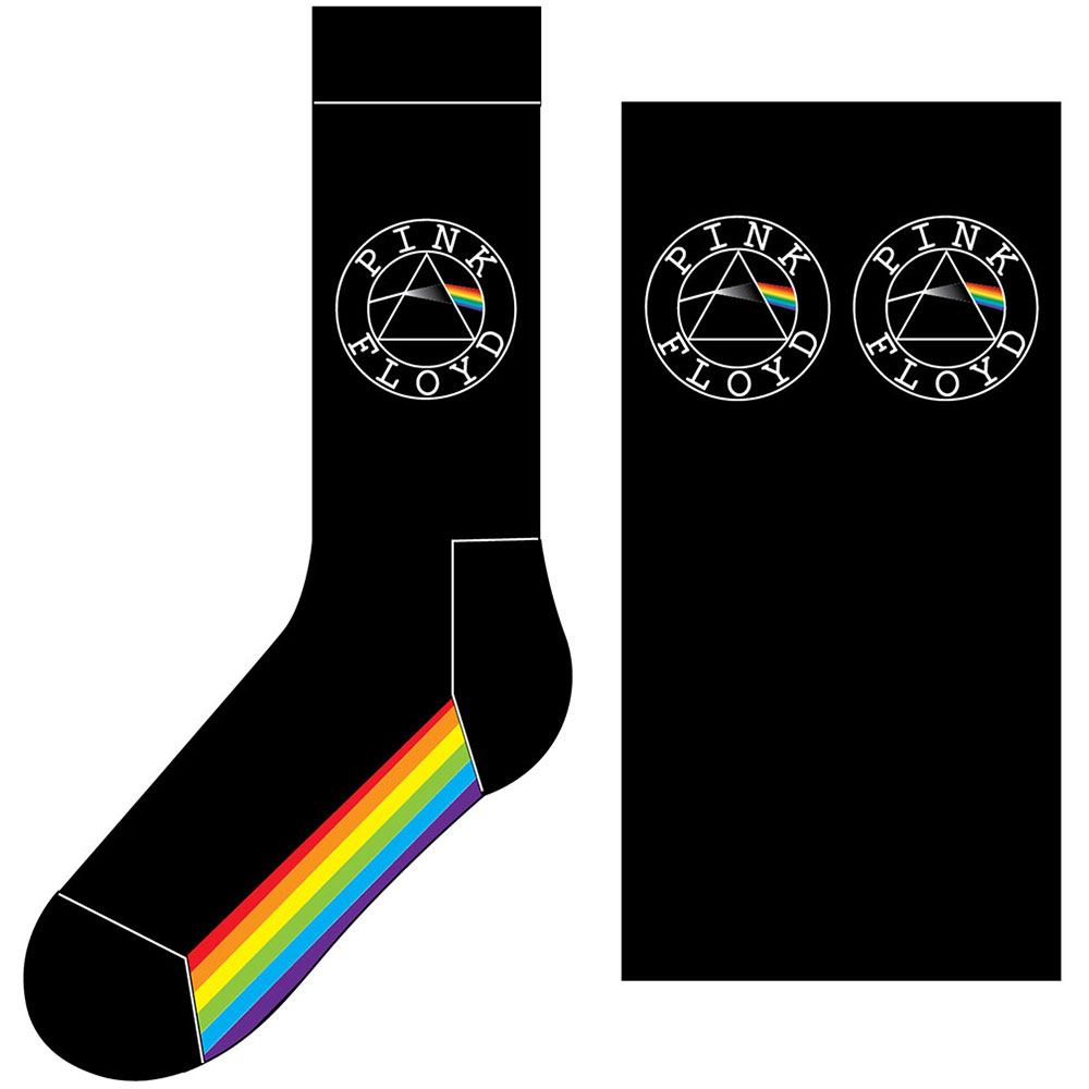 Ponožky Pink Floyd - Spectrum Sole, Unisex,Čierna,UK 7 - 11