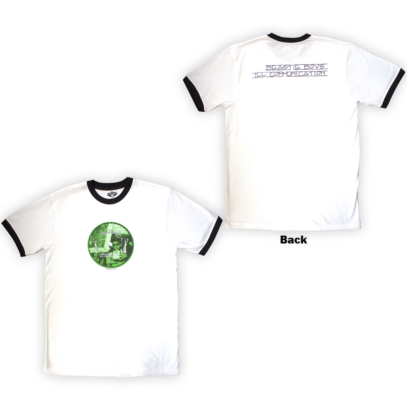Tričko Beastie Boys - Record Label, Unisex,Biela,XXL