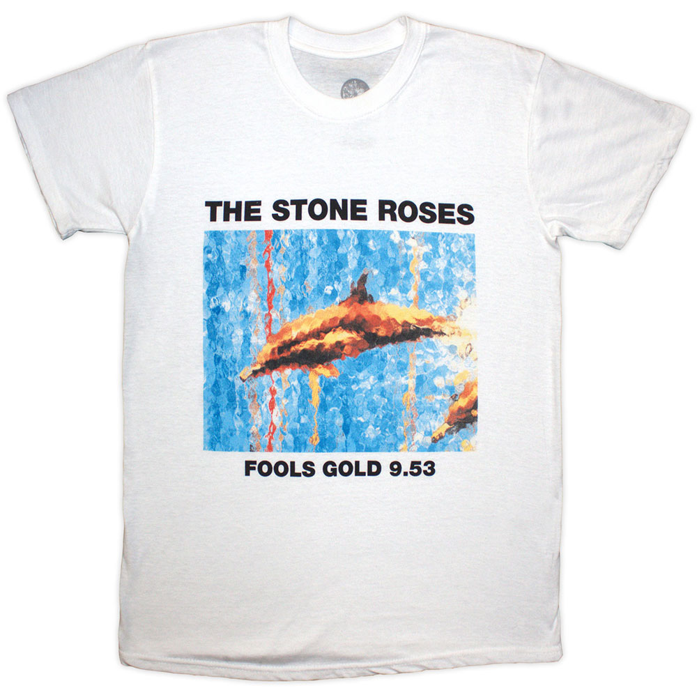 Tričko The Stone Roses - Fools Gold, Unisex,Biela,XXL