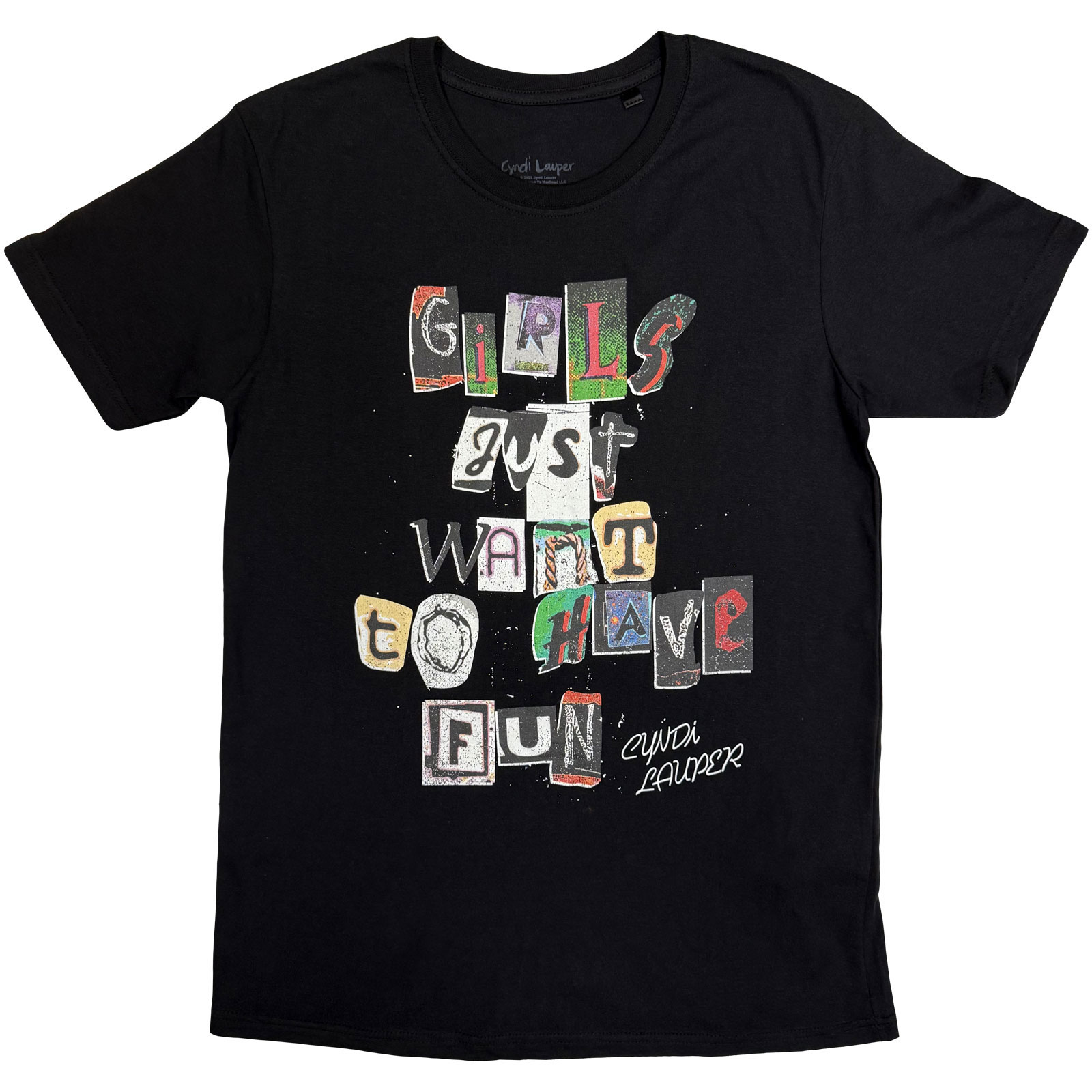 Tričko Cyndi Lauper - GJWTHF Cut Outs, Unisex,Čierna,XXL