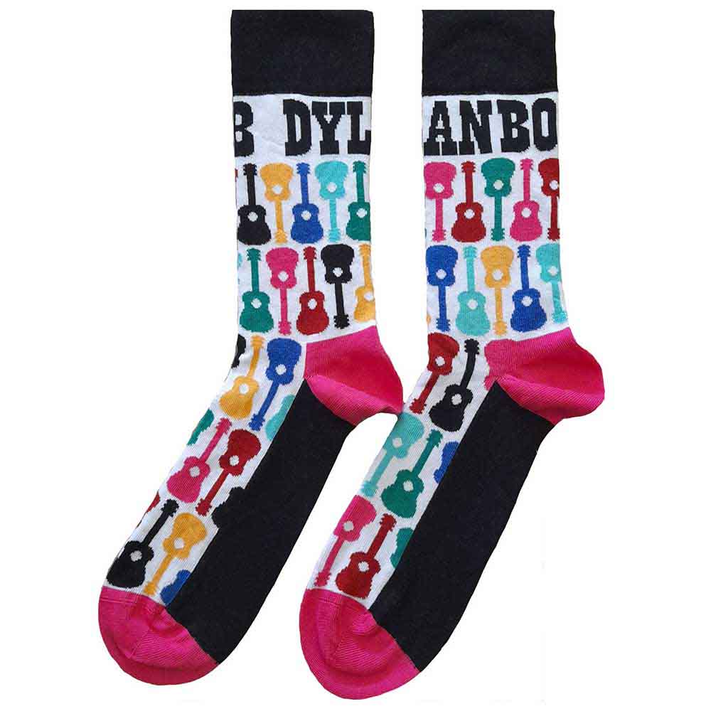 Ponožky Bob Dylan - Guitar Pattern, Unisex,Multicolor,UK 7 - 11
