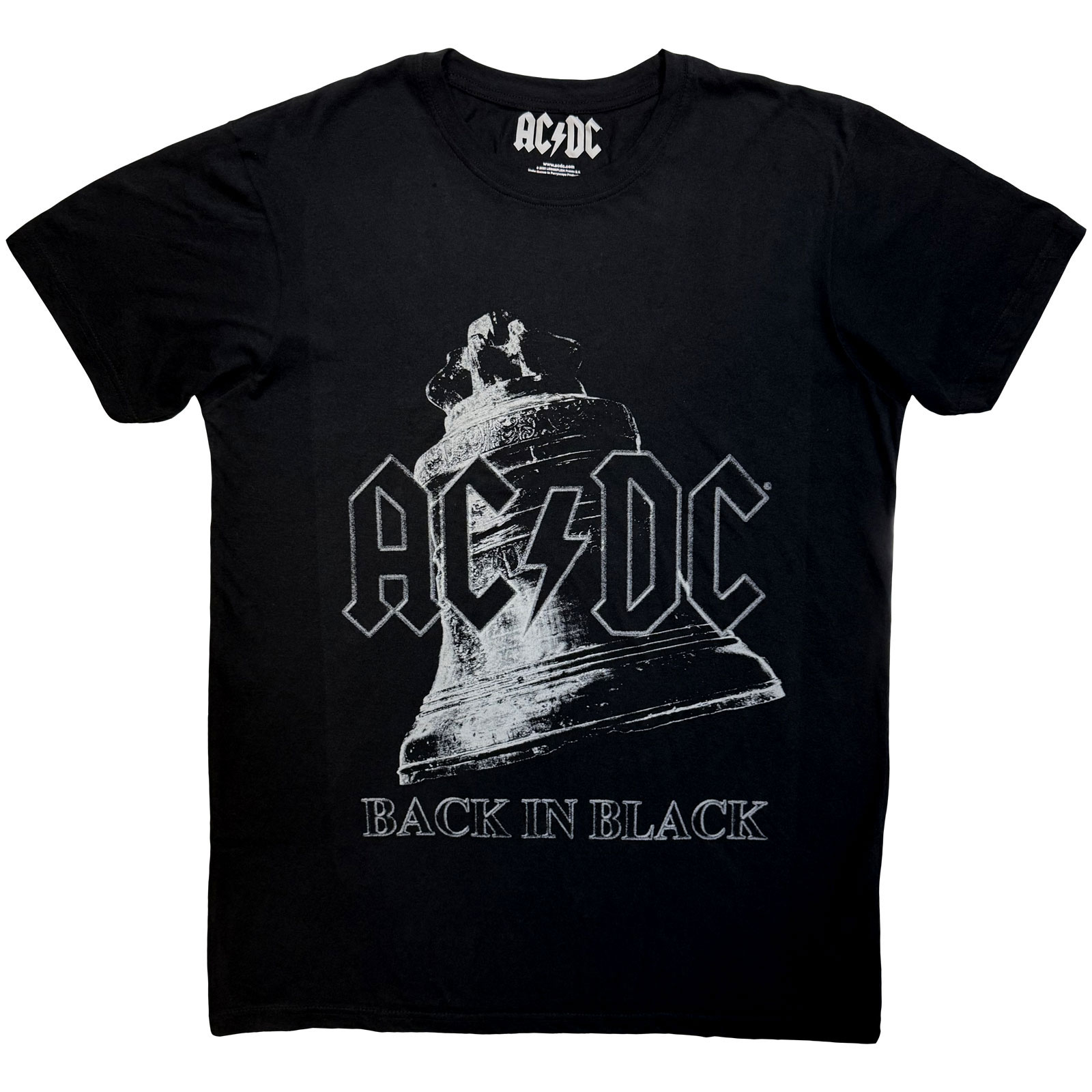 Tričko AC/DC - Back In Black Bell, Unisex,Čierna,S